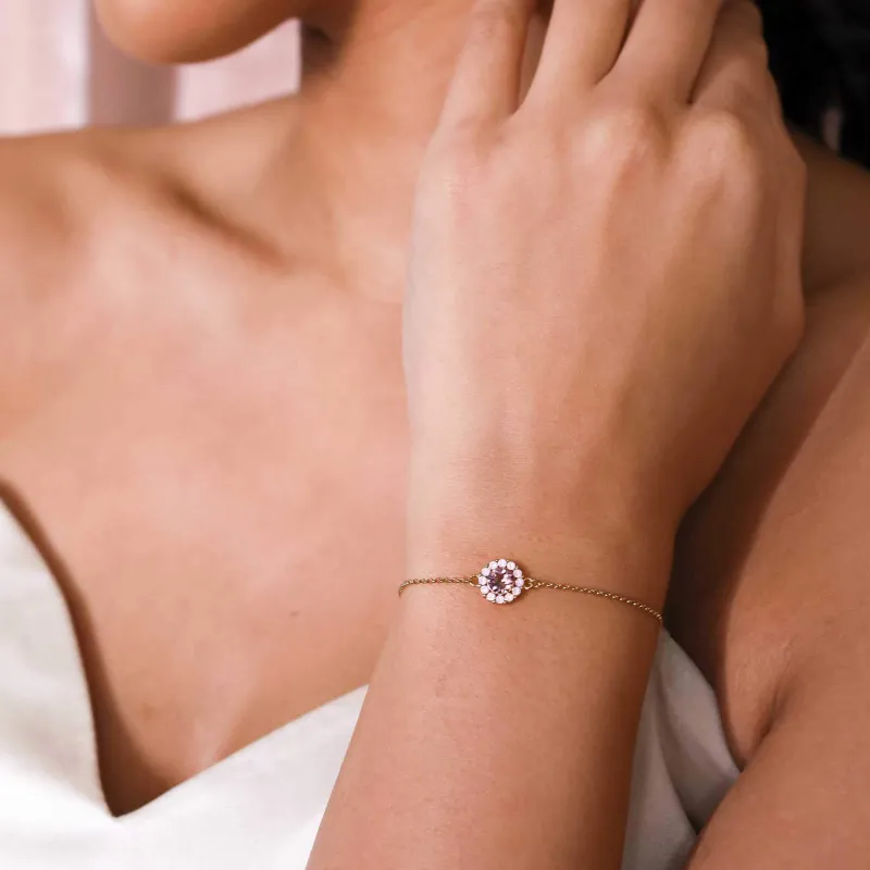 Celeste Armband – Light Amethyst (Guld) 50588>Lily And Rose Best