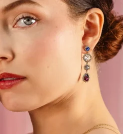 Celia Örhängen Guld – Sapphire (66061)><noscript><img width=