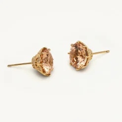 Elenora studs Champagne – Guld>Lily And Rose Outlet