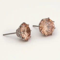 Elenora studs Champagne – Silver>Lily And Rose Outlet
