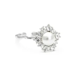 Emily Pearl Ring – Ivory (Silver) 30651 ( Mega Kampanj )>Lily And Rose Online