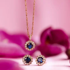 Laurie Halsband Guld – Sapphire (41145)><noscript><img width=