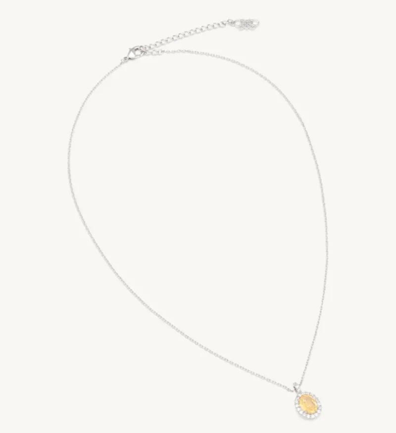 Luna Halsband – Golden Brown Topaz (Guld) 41082>Lily And Rose Outlet