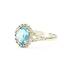 Luna Ring – Aquamarine (Guld) 30671>Lily And Rose Discount