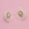 Organza Botanical Örhängen Ivory>Lily And Rose Discount