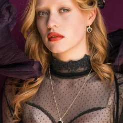 / Rose Örhängen – Jet><noscript><img width=