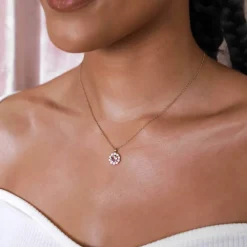 Sofia Halsband – Light Amethyst (Guld) 40288>Lily And Rose Sale