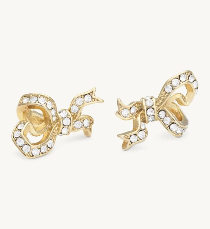 Versailles Bow Örhängen – Crystal (Guld) 65031>Lily And Rose Sale