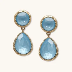 Victoria Raindrop Örhängen -Sky blue 62711>Lily And Rose Clearance