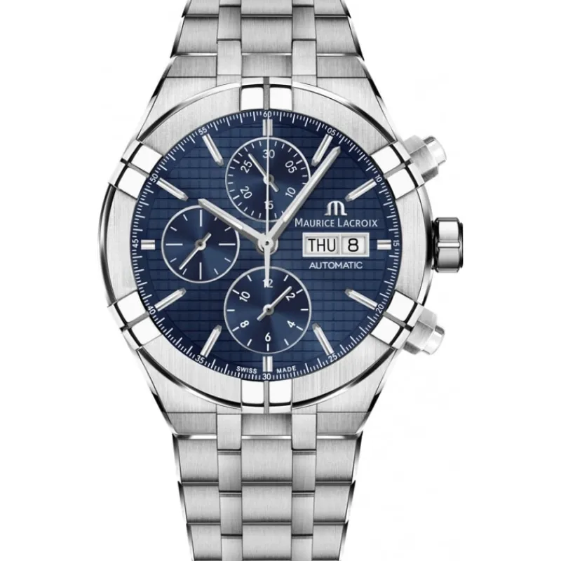 Maurice Lacroix Gents Automatic Chronograph AI6038-SS002-430-1>Aikon Hot