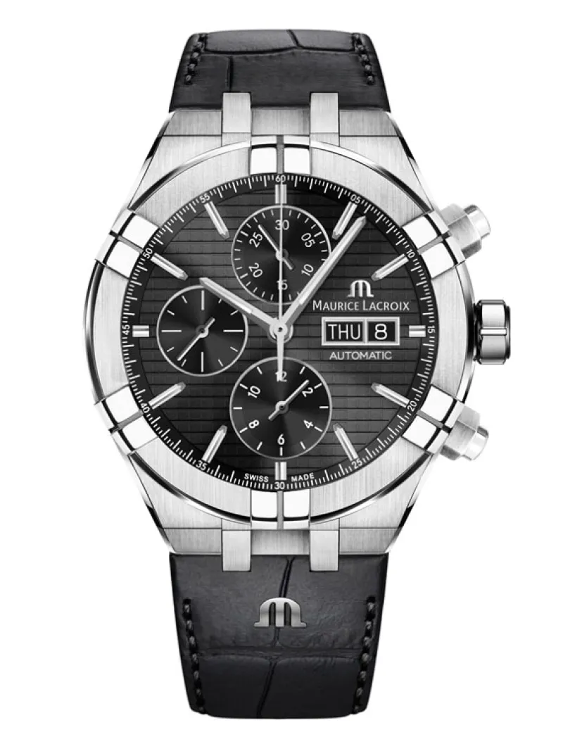 Maurice Lacroix Gents Automatic Chronograph AI6038-SS001-330-1>Aikon Online