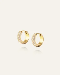 Amour Örhängen Medium Guld>Mockberg Clearance