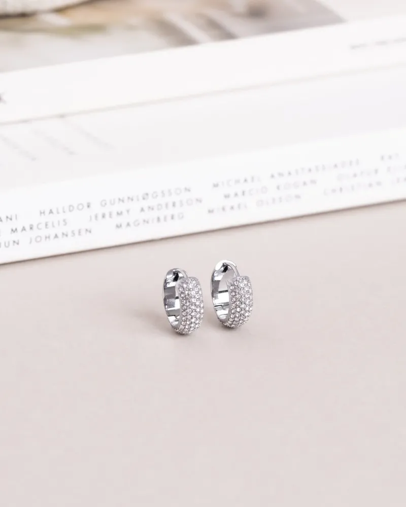 Amour Örhängen Medium Silver>Mockberg Clearance