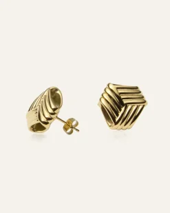 Astrid Örhängen Guld>Mockberg Clearance