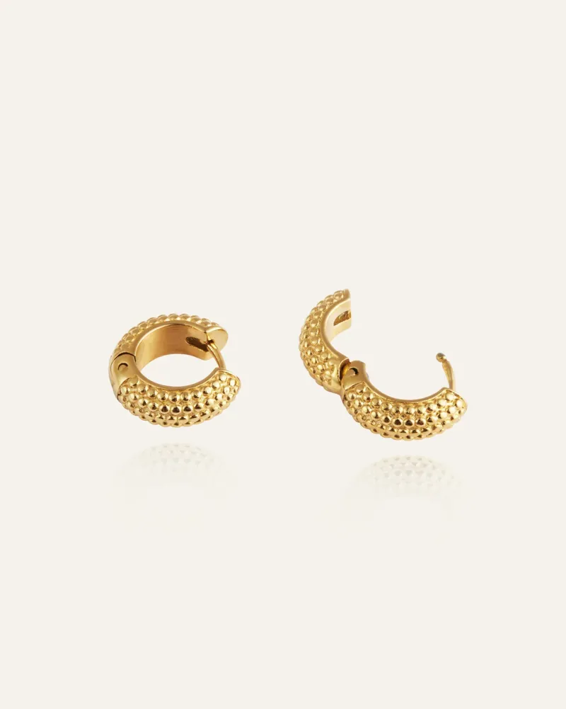 Beaded Örhängen Medium Guld>Mockberg Discount