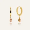 Belle Hoops Örhängen Guld – Champagne>Mockberg Outlet