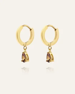 Belle Hoops Örhängen Guld – Coffee><noscript><img width=