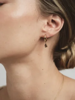 Belle Hoops Örhängen Guld – Coffee><noscript><img width=