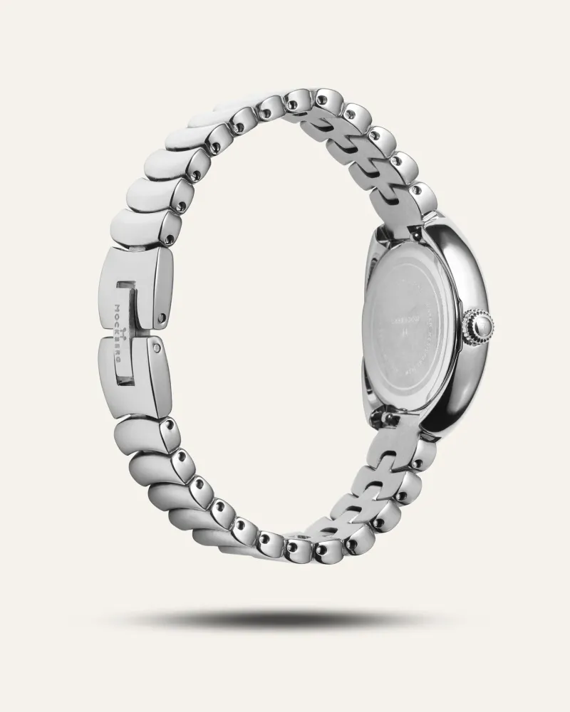 Mockberg Belle Oval Klocka Silver MB1419>Klockor