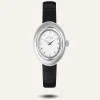 Mockberg Belle Oval Läder Klocka Silver MB1415>Klockor Best