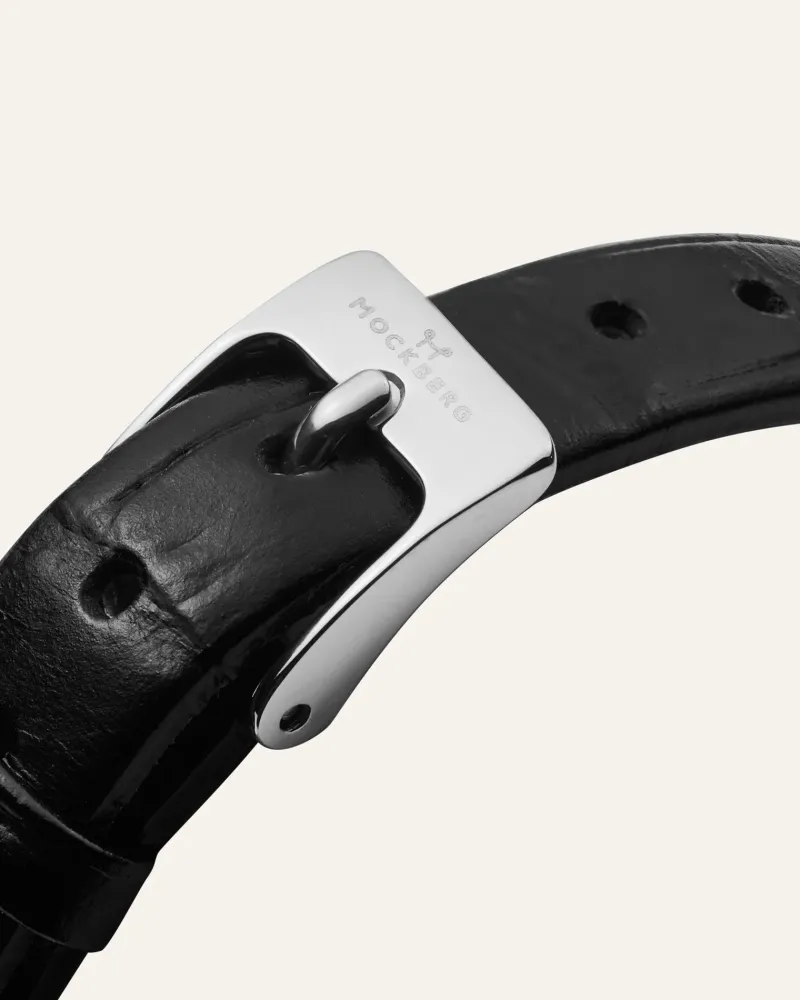 Mockberg Belle Oval Läder Klocka Silver MB1415>Klockor Best