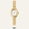 Mockberg Belle Oval Petite Klocka Guld MB1416>Klockor Discount