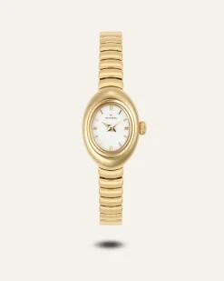 Mockberg Belle Oval Petite Klocka Guld MB1416>Klockor Discount