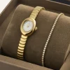 Mockberg Belle Oval Petite Combo Guld>Klockor