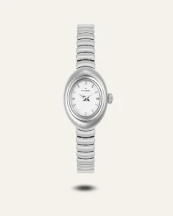 Mockberg Belle Oval Petite Klocka Silver MB1417>Klockor Online