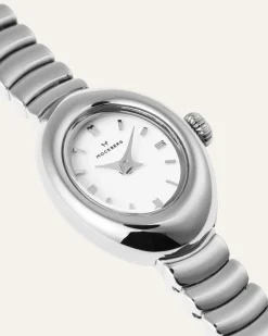 Mockberg Belle Oval Petite Klocka Silver MB1417><noscript><img width=