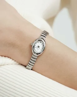 Mockberg Belle Oval Petite Klocka Silver MB1417><noscript><img width=