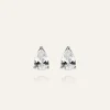 Belle Studs Medium Silver>Mockberg Clearance