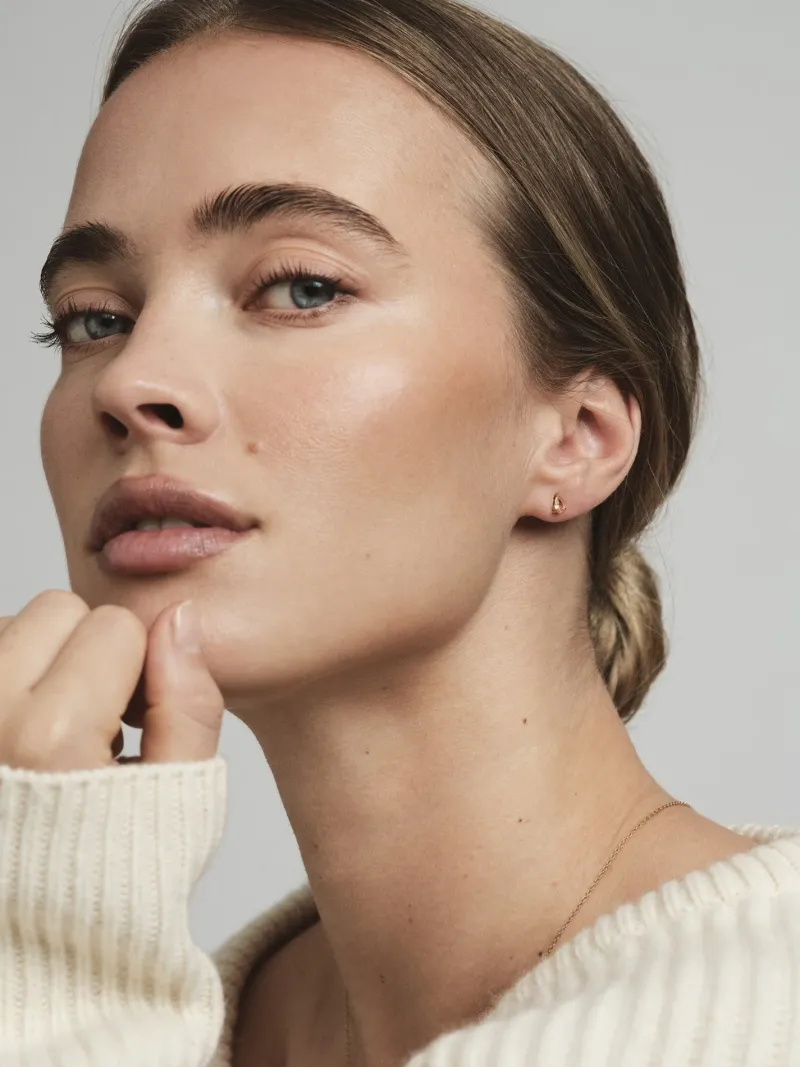 Belle Studs Örhängen Medium Guld – Champagne>Mockberg Best