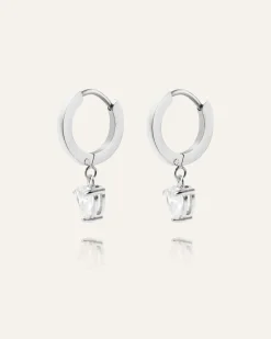 Bonne Hoops Örhängen Silver><noscript><img width=