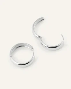 Brave Large Hoops Örhängen Silver><noscript><img width=