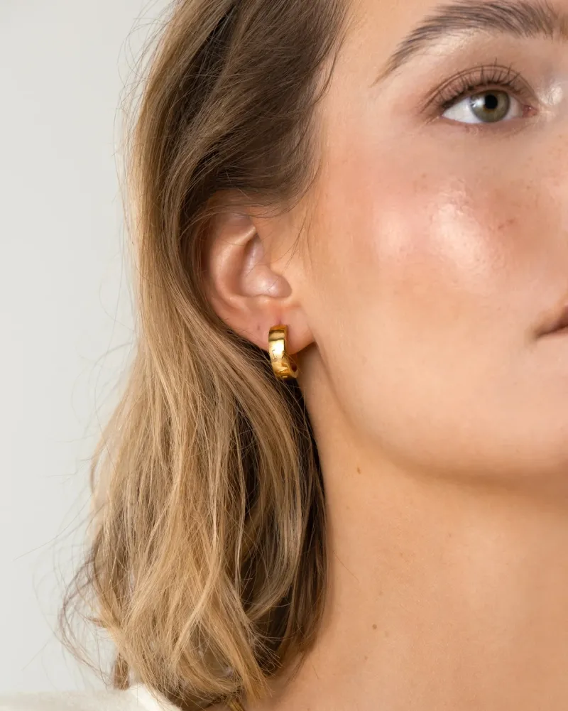 Chunky Guld Medium Örhängen>Mockberg Discount