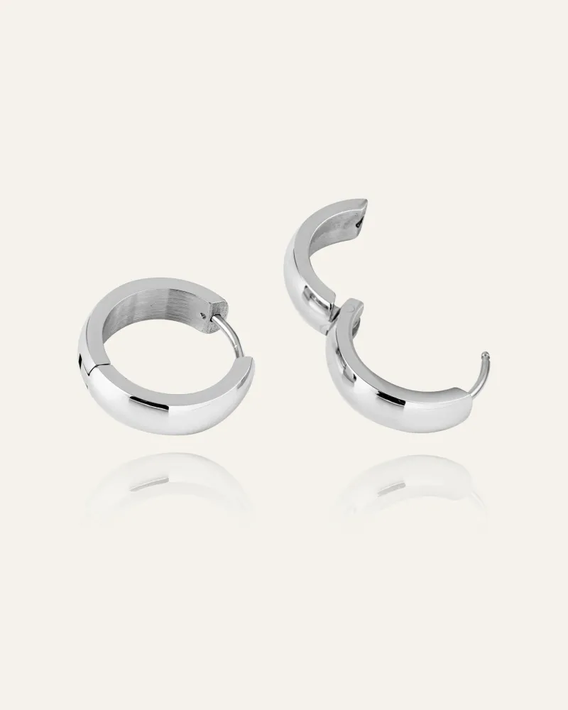 Chunky Silver Large Örhänge>Mockberg Discount