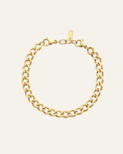 Mockberg Curb Chain Guld>Armband Clearance