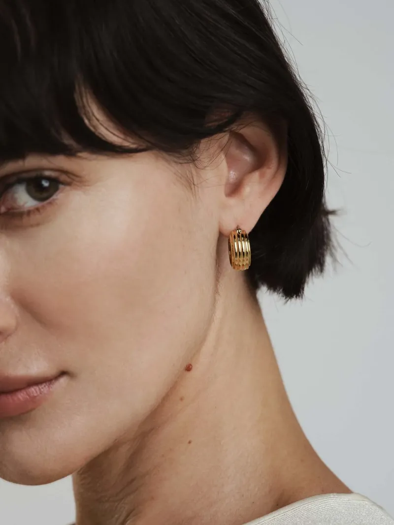 Edge Ribbed Small Bold Guld>Mockberg