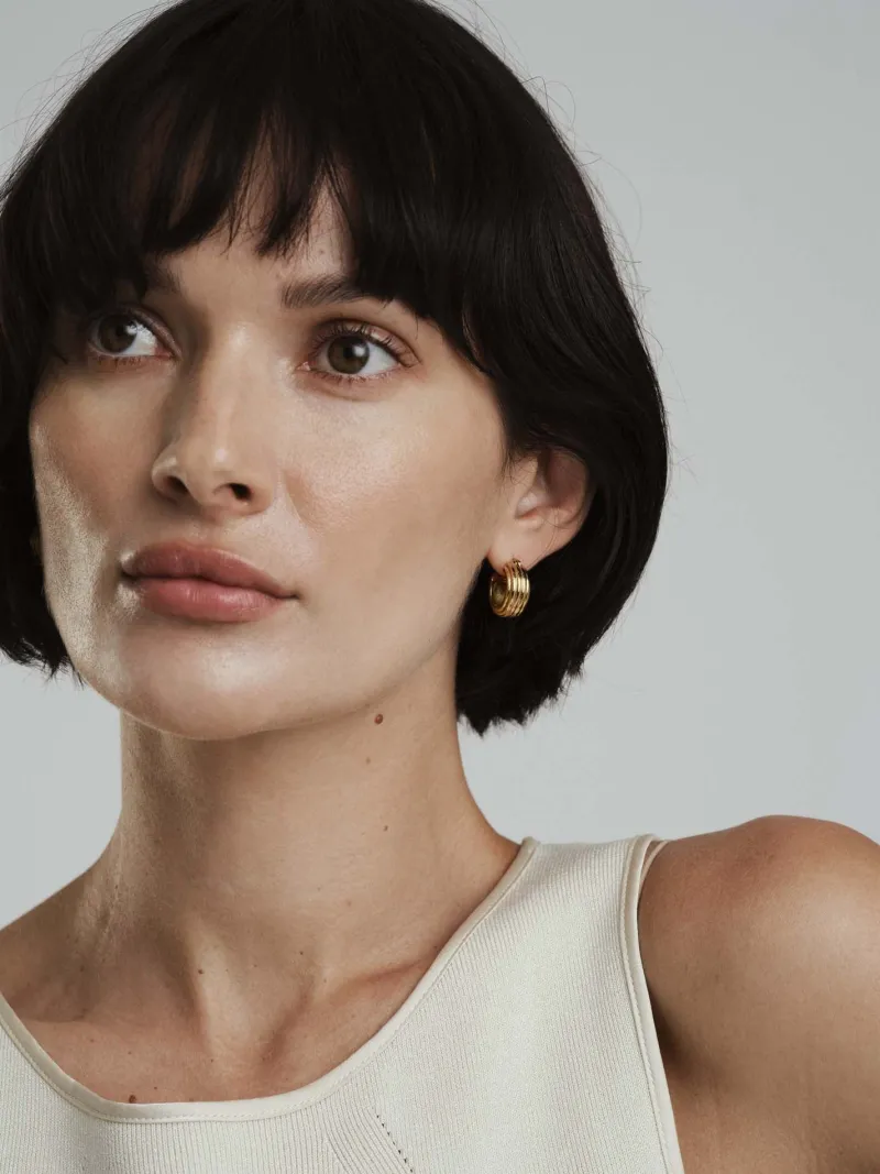 Edge Ribbed Small Bold Guld>Mockberg