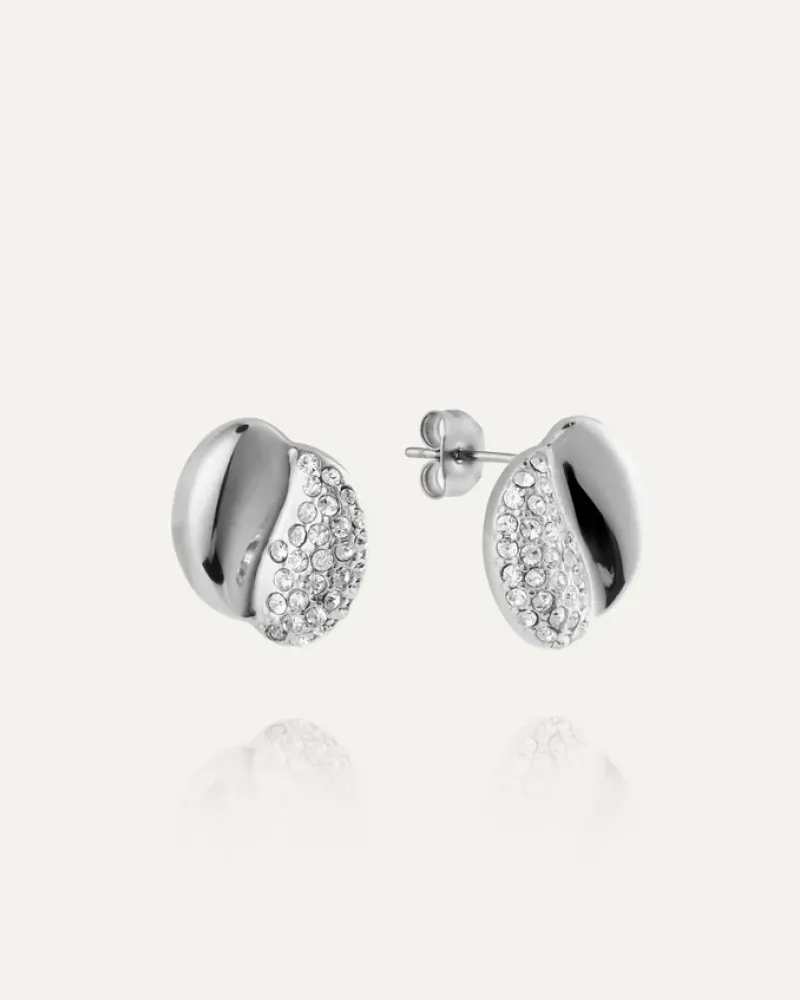 Eve Steel Earring>Mockberg New