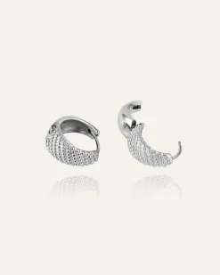Honey Örhängen Large Silver><noscript><img width=