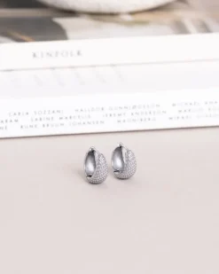 Honey Örhängen Large Silver><noscript><img width=