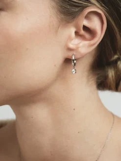 Jolie Hoops Örhängen Silver><noscript><img width=