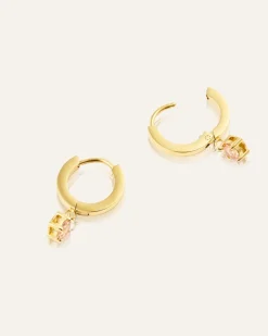 Jolie Hoops Örhängen Guld – Champagne>Mockberg Online