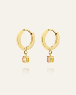 Jolie Hoops Örhängen Guld – Champagne><noscript><img width=