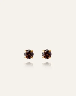 Jolie Studs Örhängen Medium Guld – Coffee>Mockberg Outlet