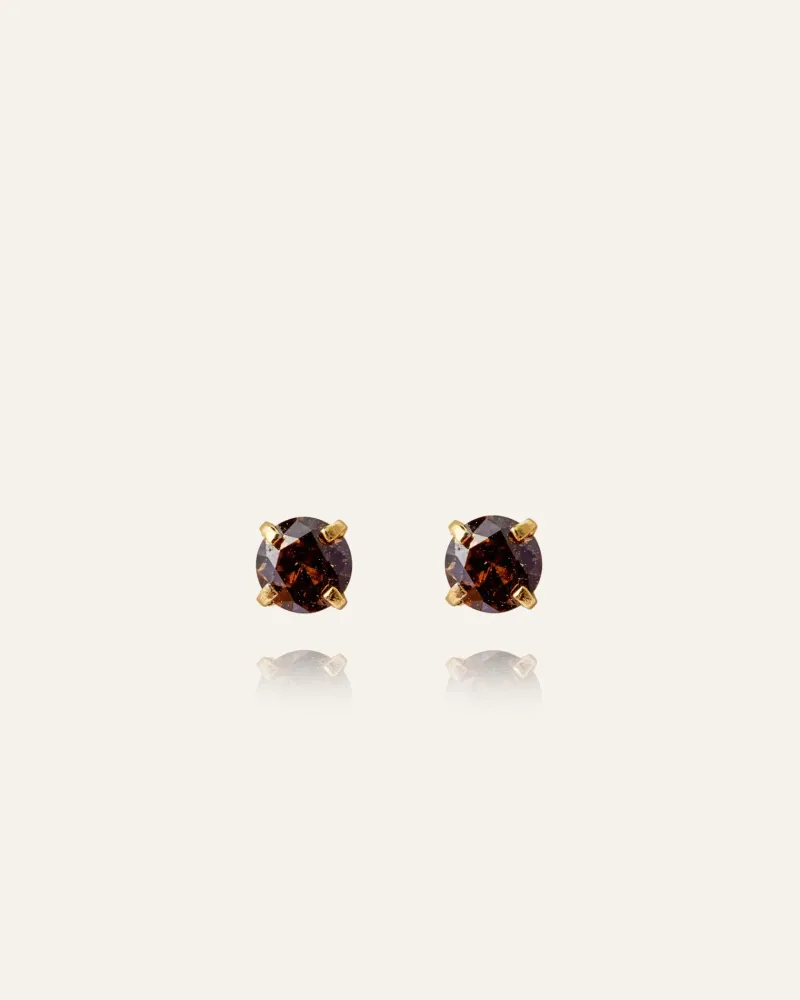 Jolie Studs Örhängen Medium Guld – Coffee>Mockberg Outlet
