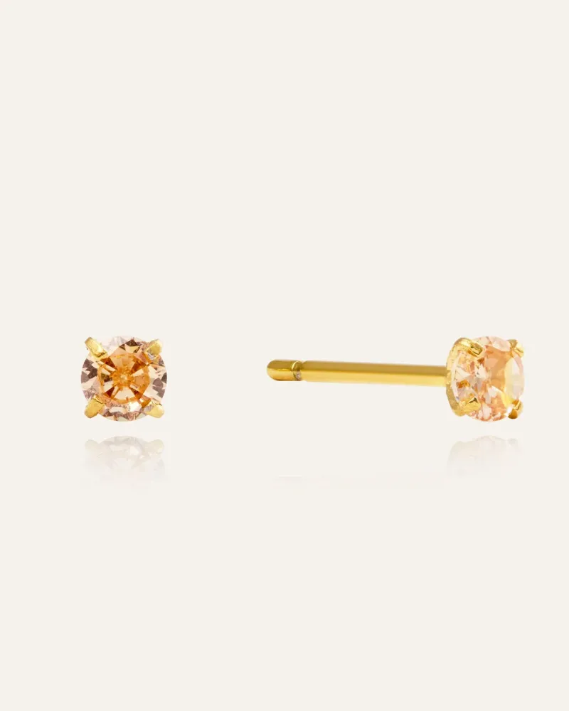 Jolie Studs Örhängen Small Guld – Champagne>Mockberg Discount