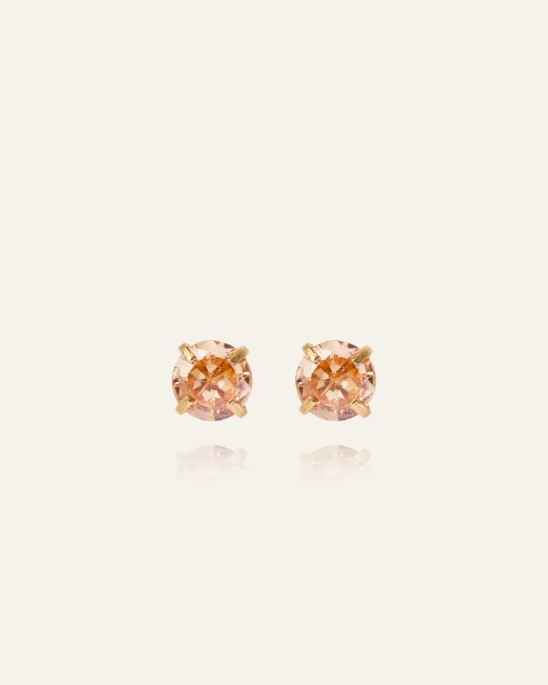 Jolie Studs Örhängen Medium Guld – Champagne>Mockberg